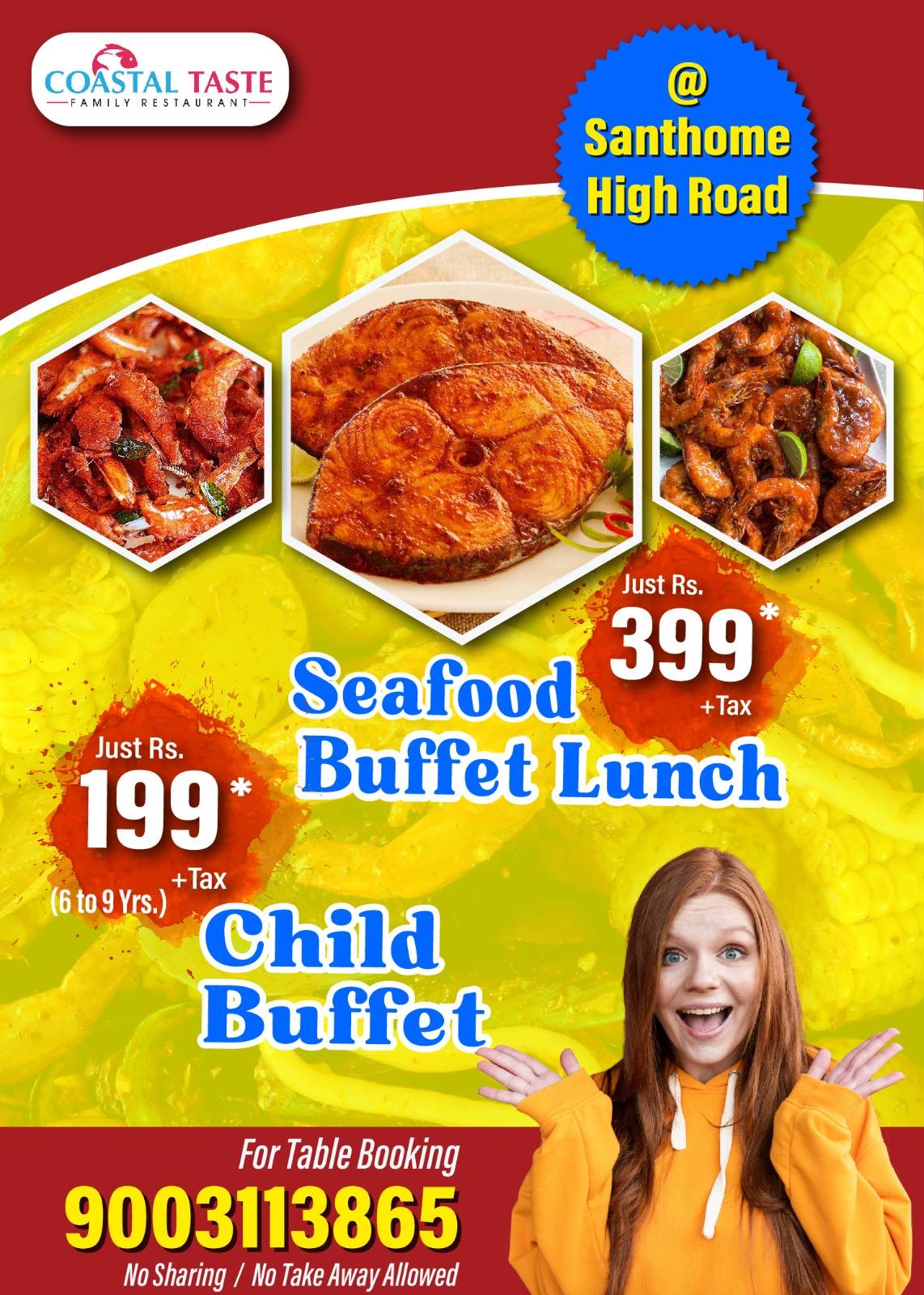 The Coastal Taste Family Restaurant menu