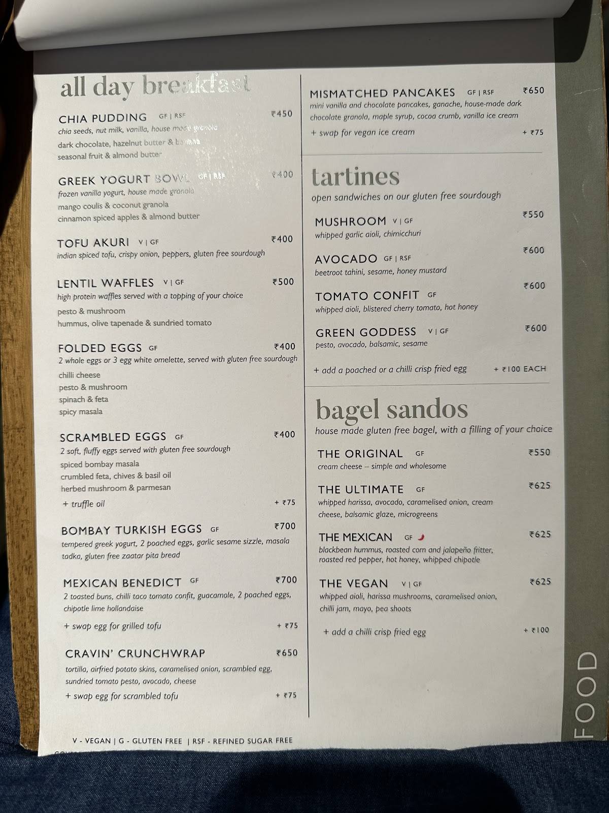 The Cravin' Pantry menu