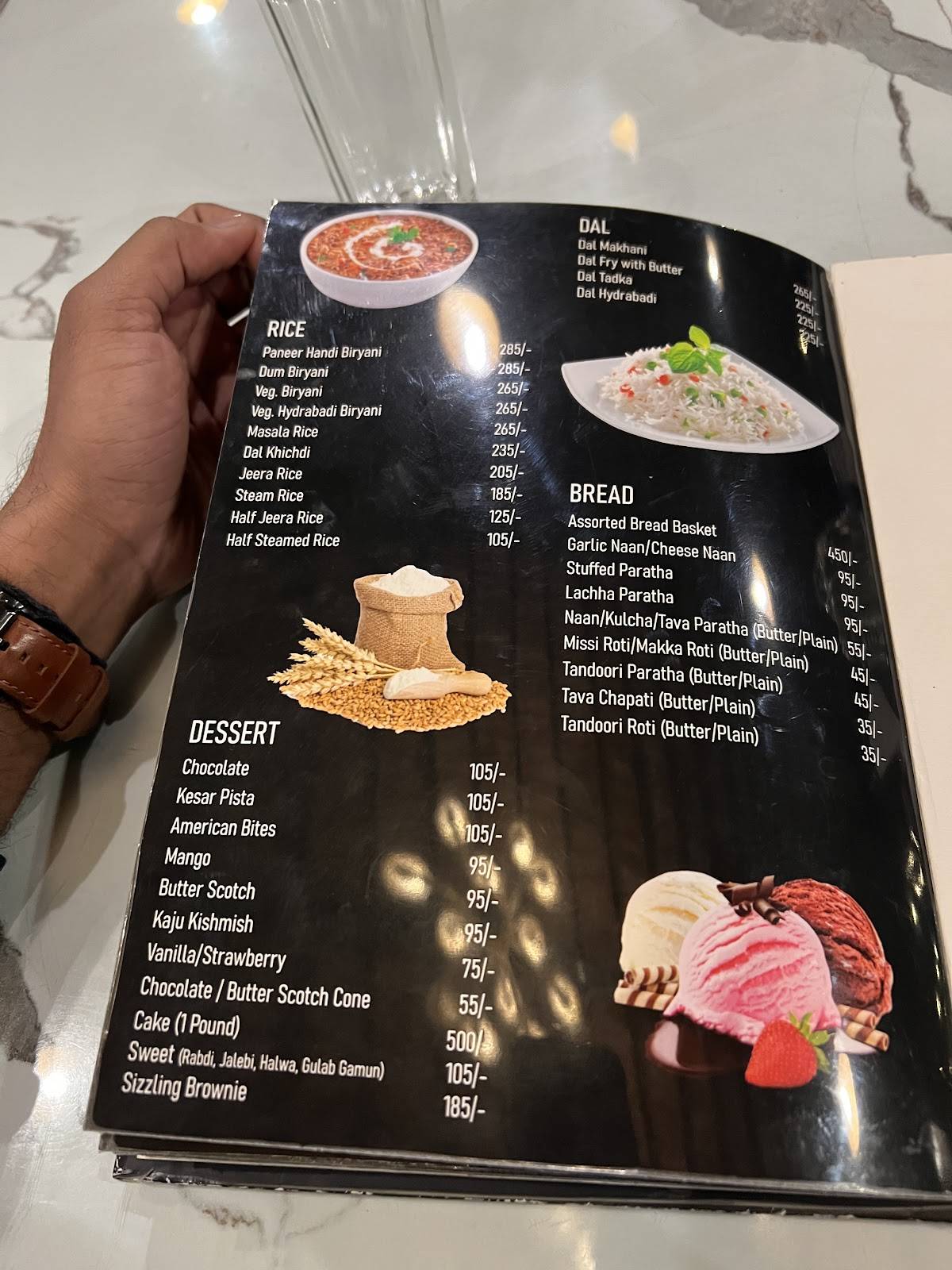 The Five Elements Restaurant menu