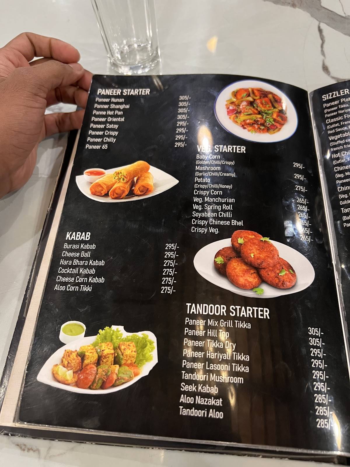 The Five Elements Restaurant menu
