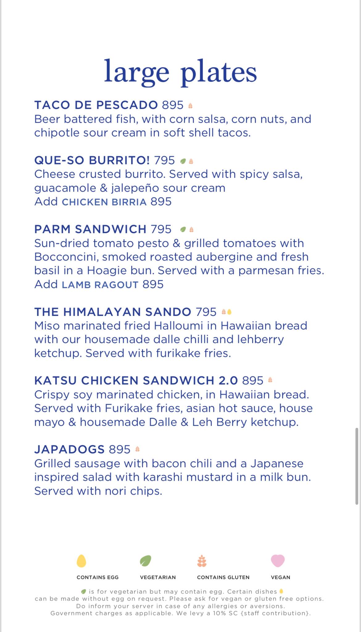 The Grammar Room menu