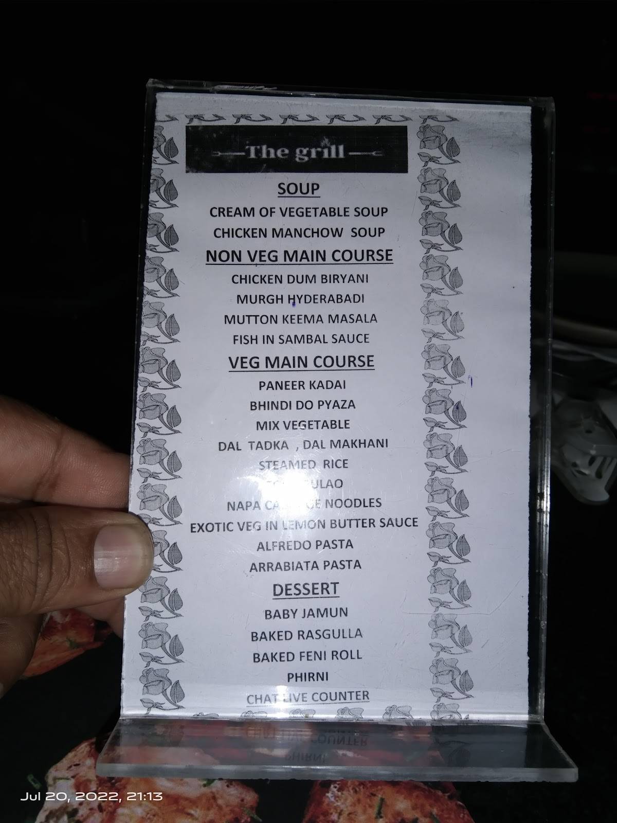 The Grill By Jardin menu