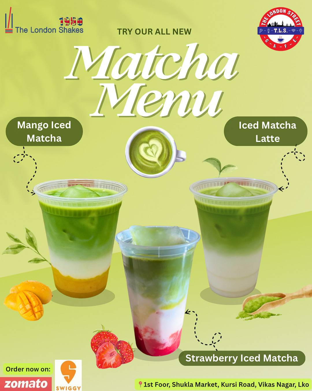 The London Shakes menu