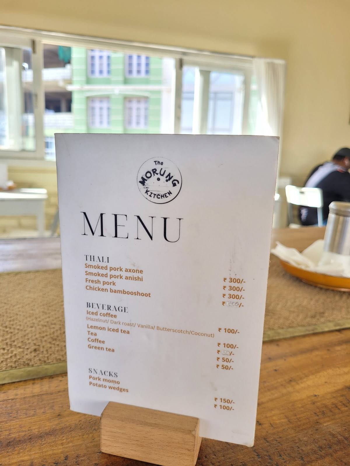 The Morung Kitchen menu