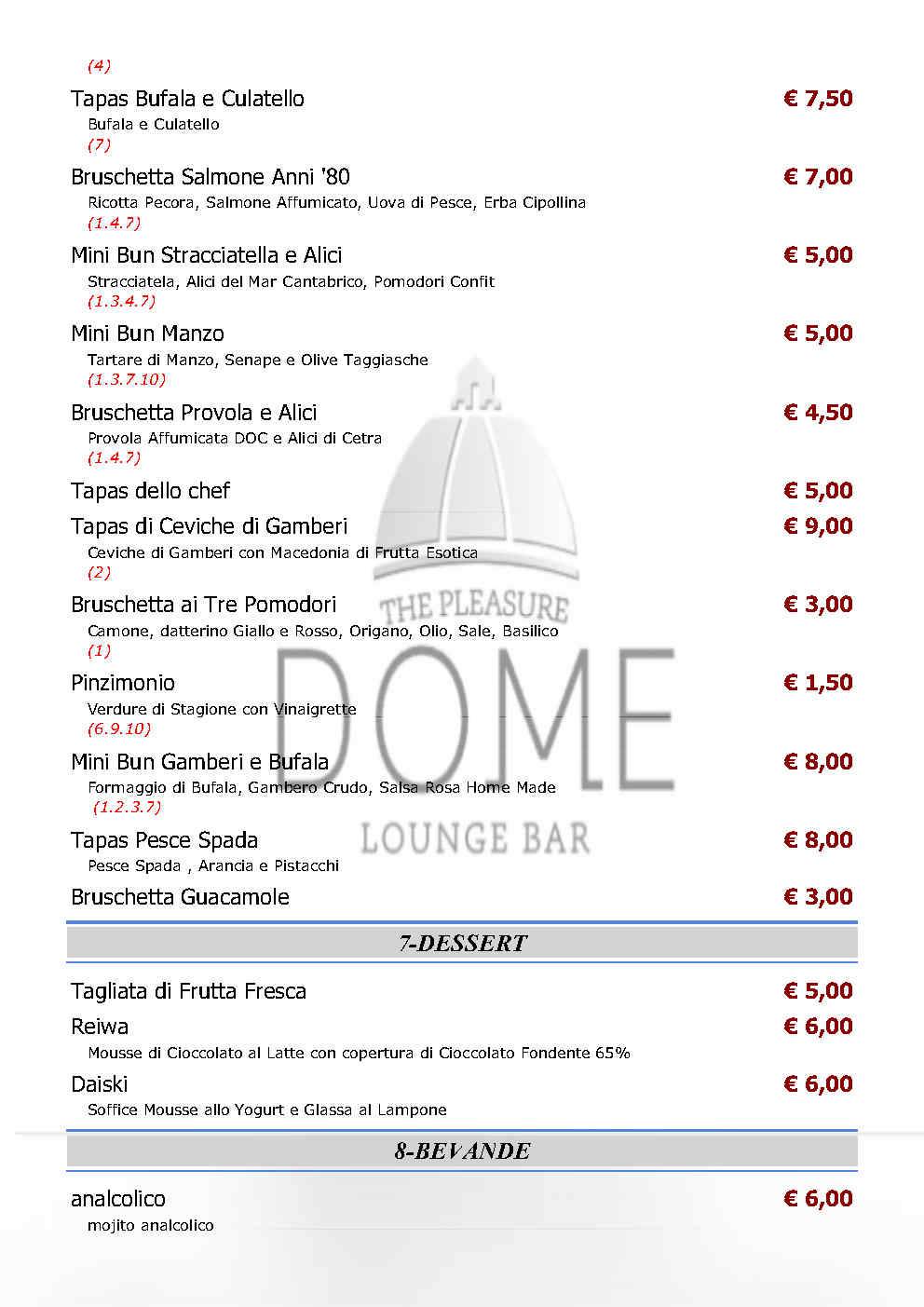 Menu di Le bistrot de la place 