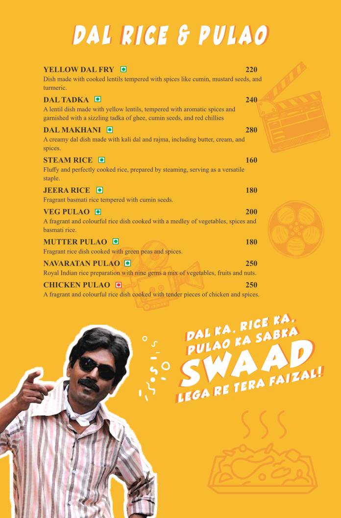 The Spice Affair - Gandhi Maidan menu