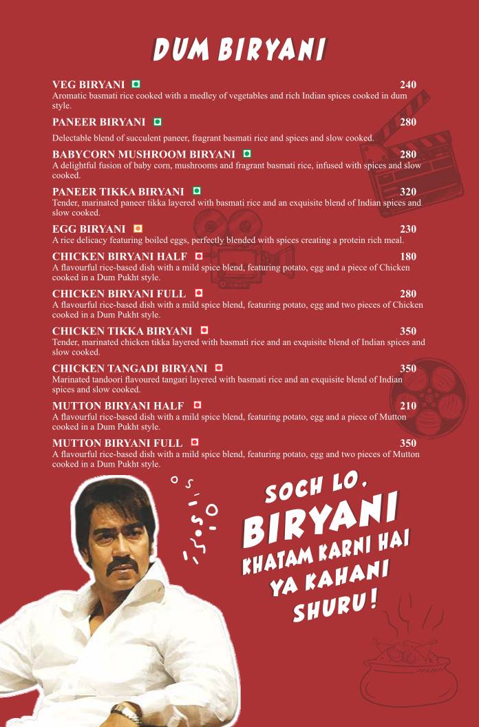 The Spice Affair - Gandhi Maidan menu