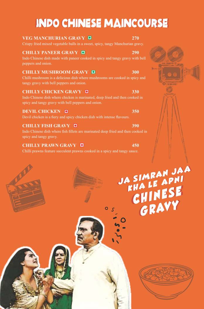 The Spice Affair - Gandhi Maidan menu