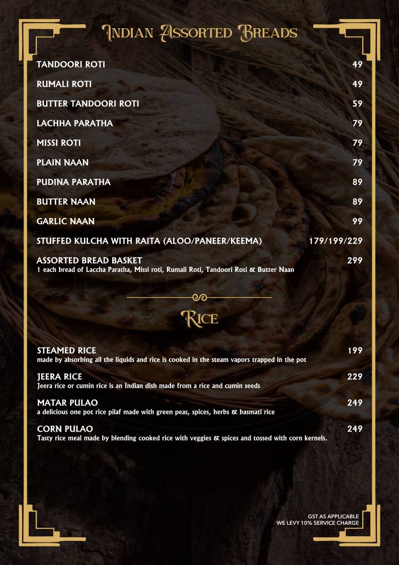 The Twilight Kitchen And Bar menu