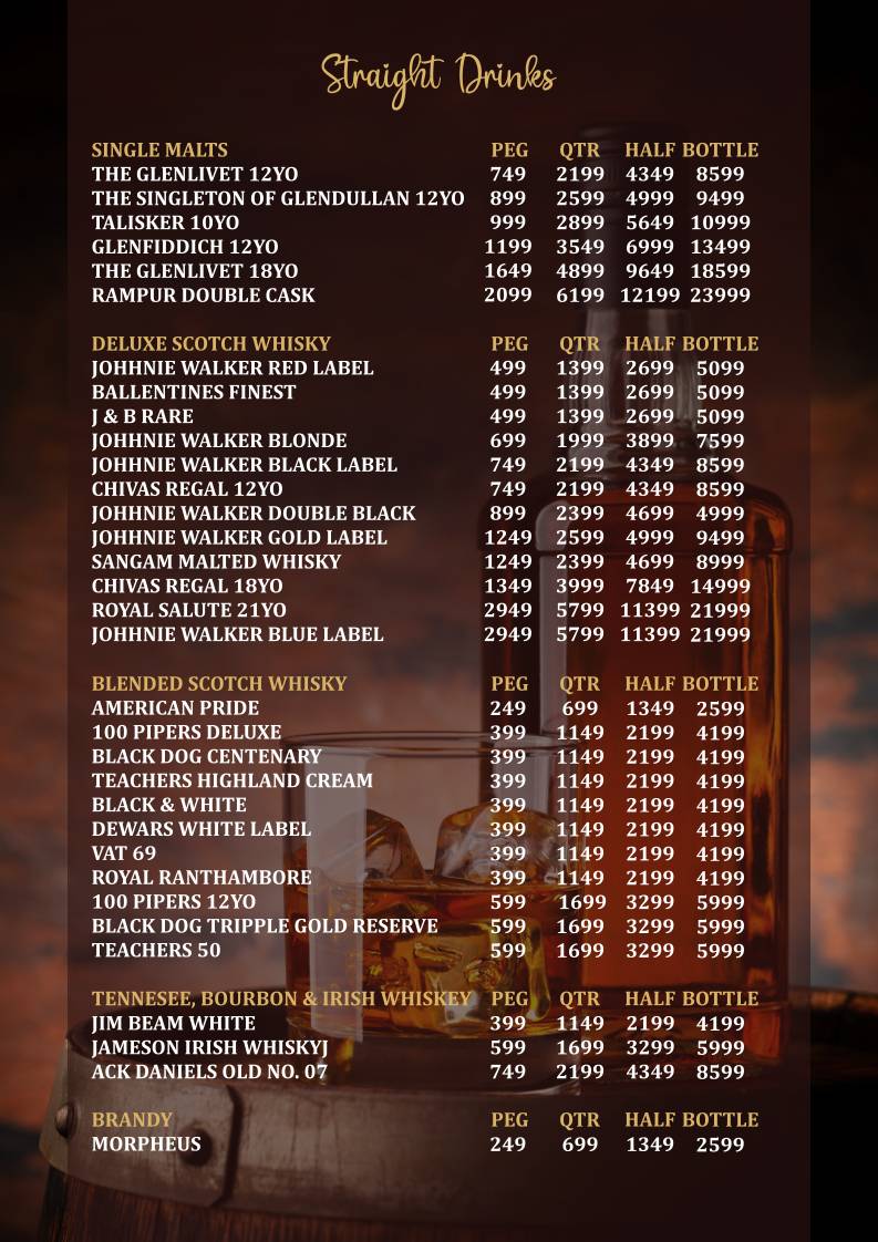 The Twilight Kitchen And Bar menu