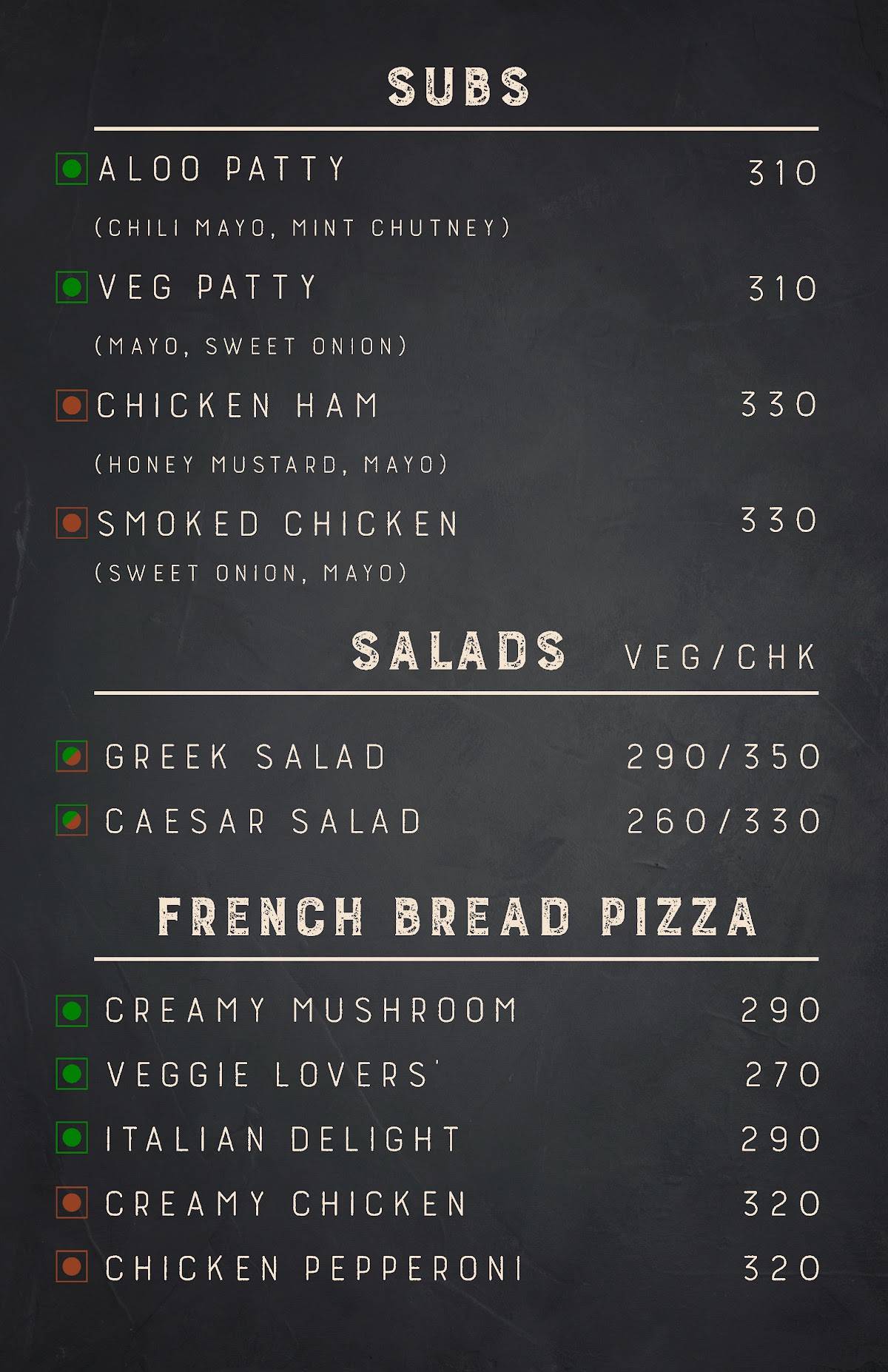 The Windmill Coffee House & Bistro menu