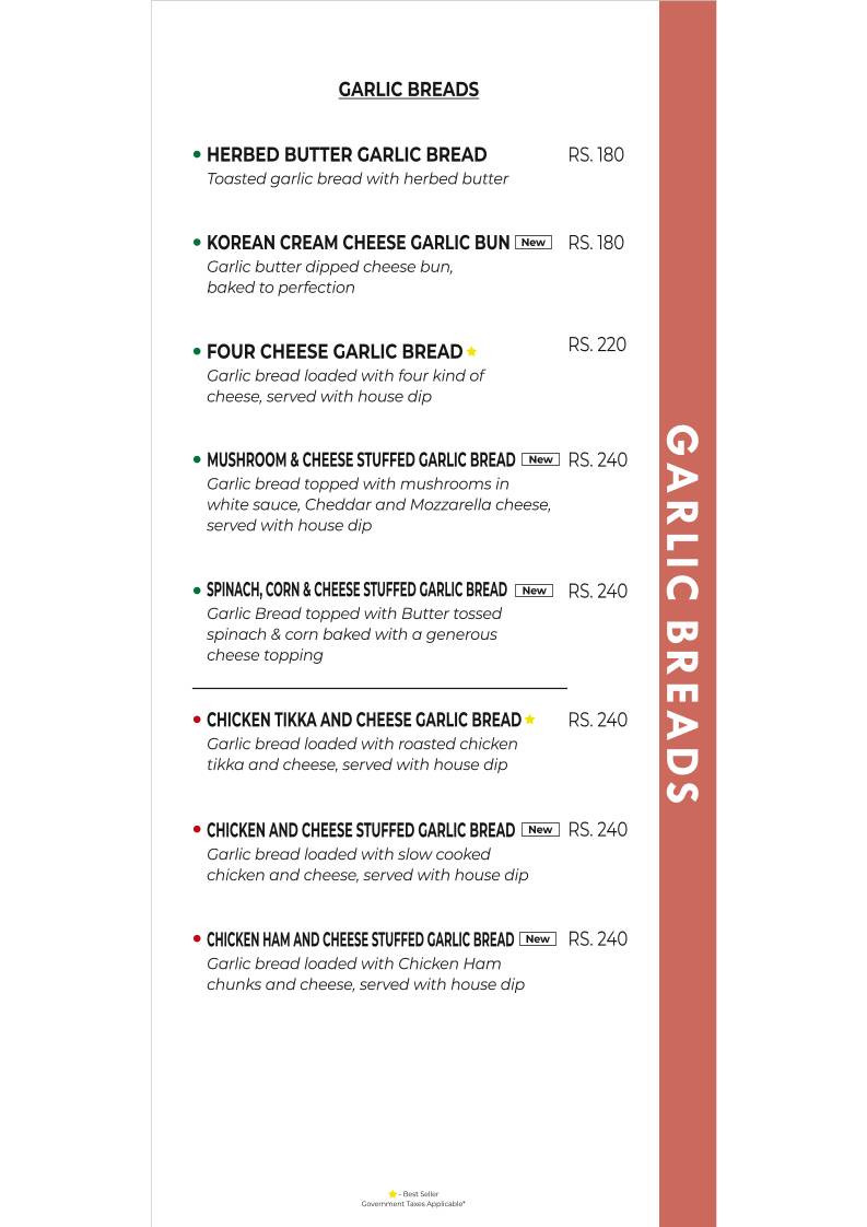 The cherry tree cafe menu