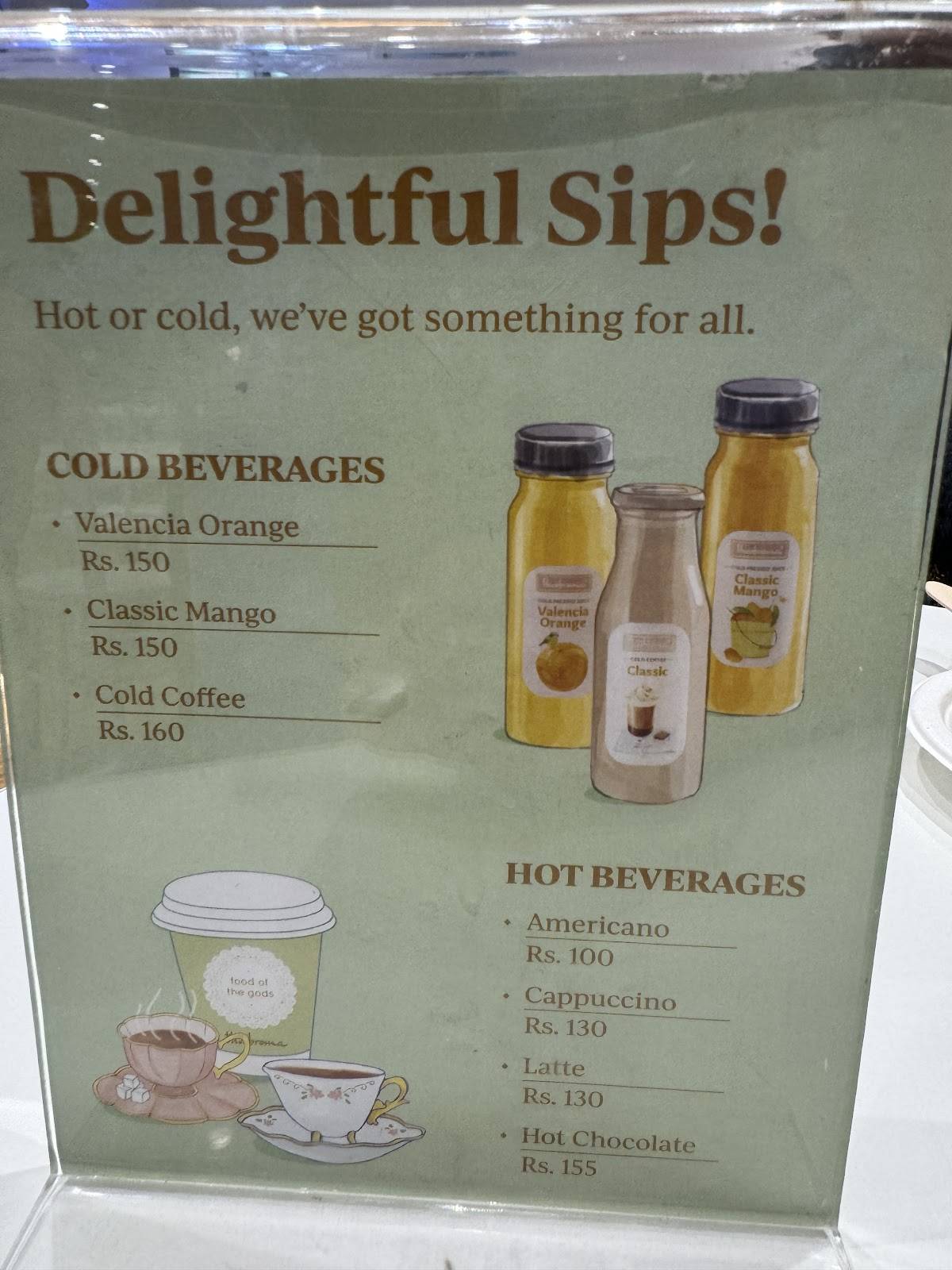 Theobroma Bakery and Cake Shop - Kipps Market, Ludhiana menu