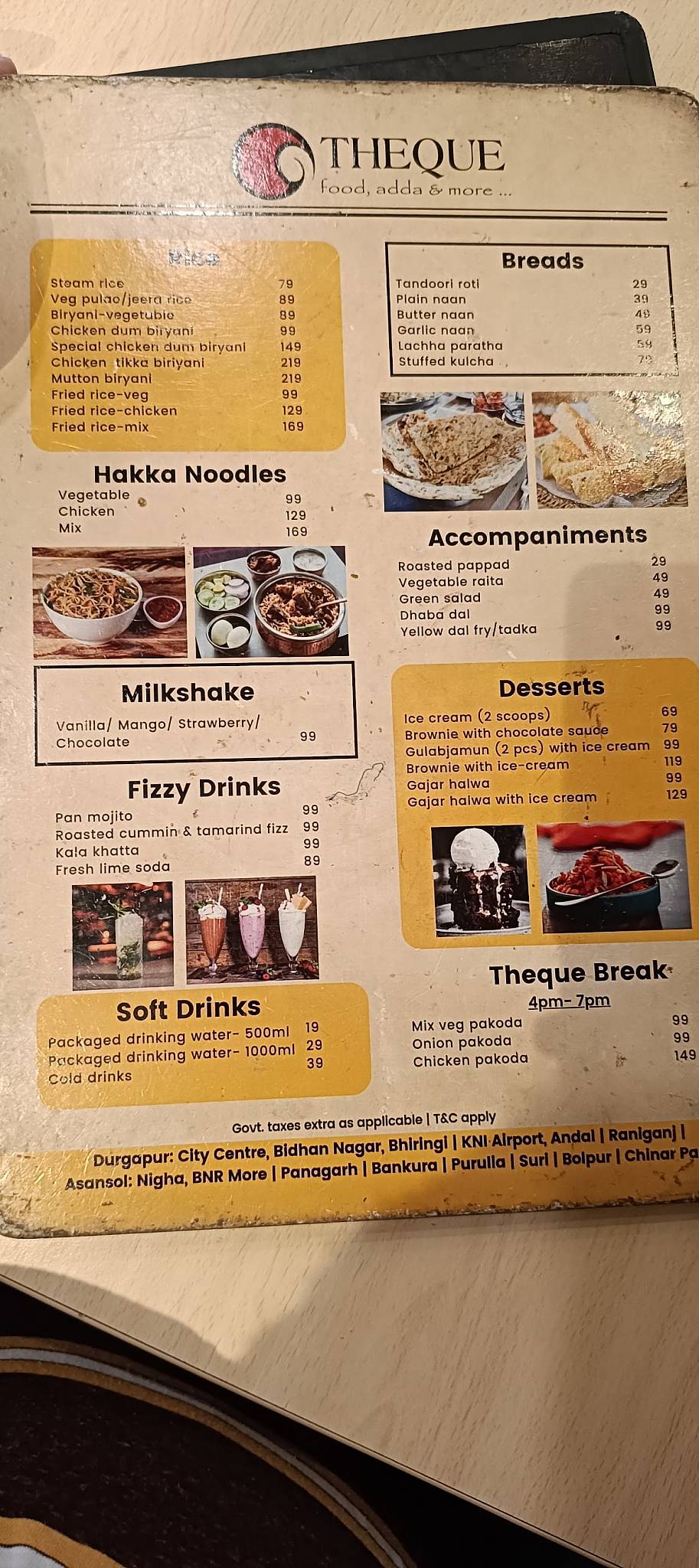Theque menu