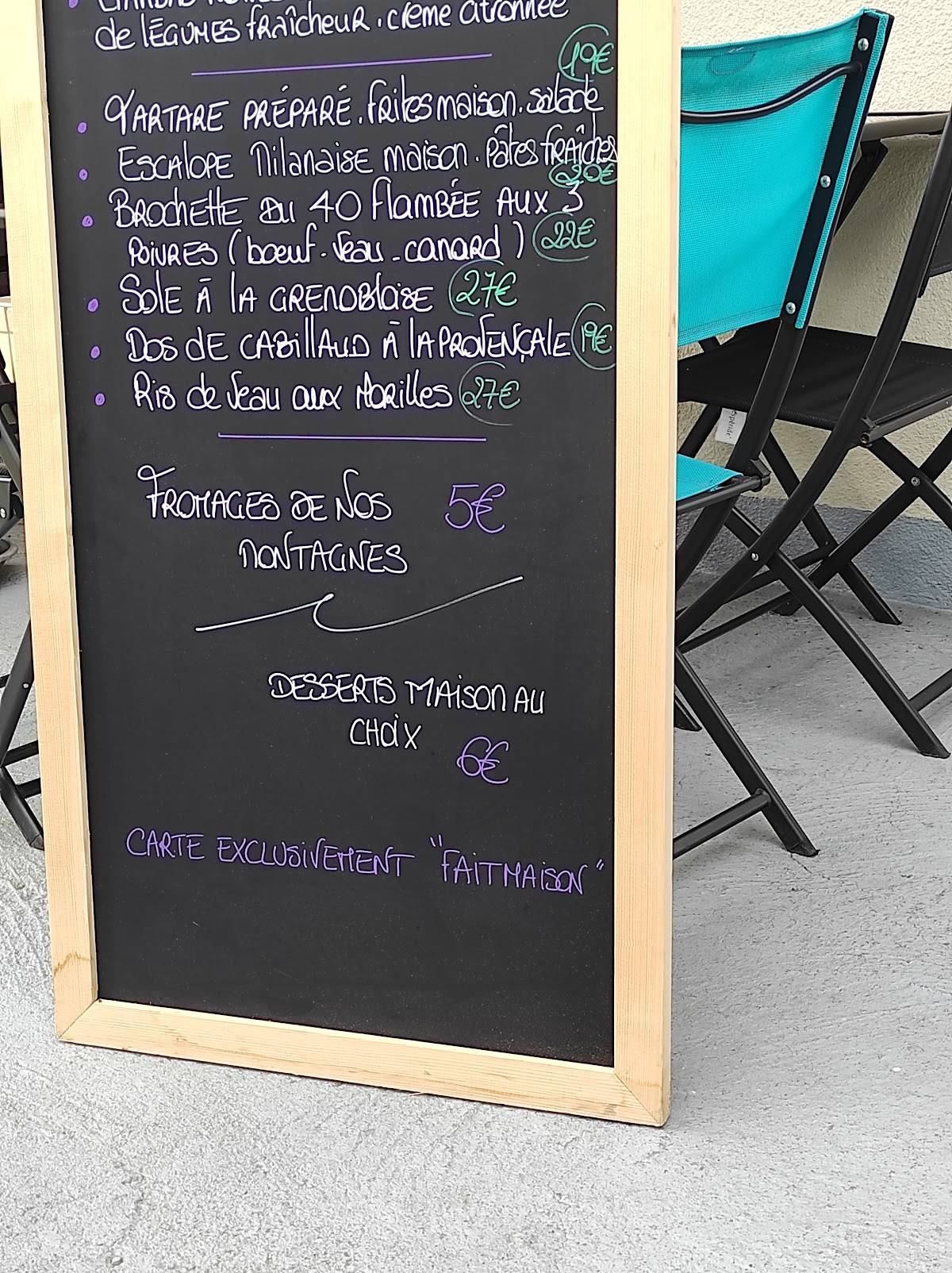 Menu de Le 40