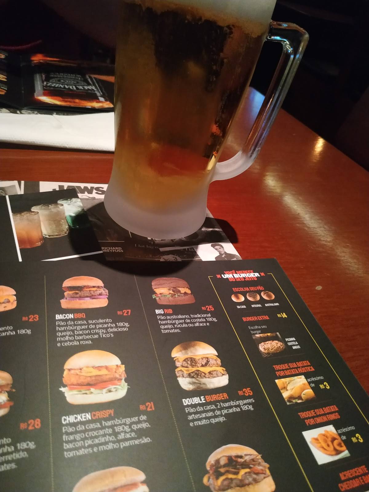 Tico's Burger cardápio