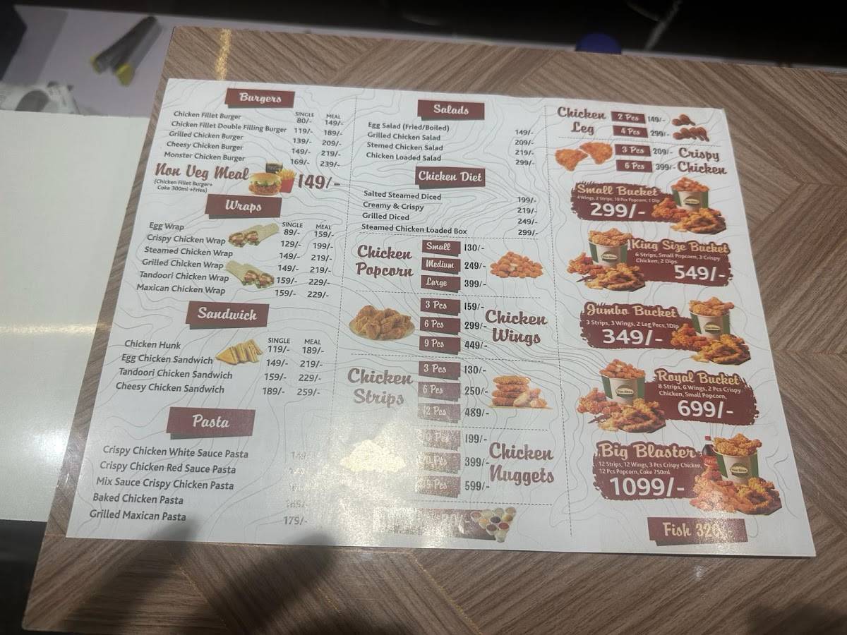 Tim Bites menu
