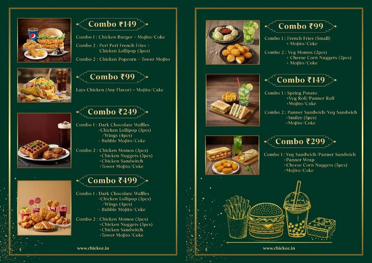 Chickoz menu