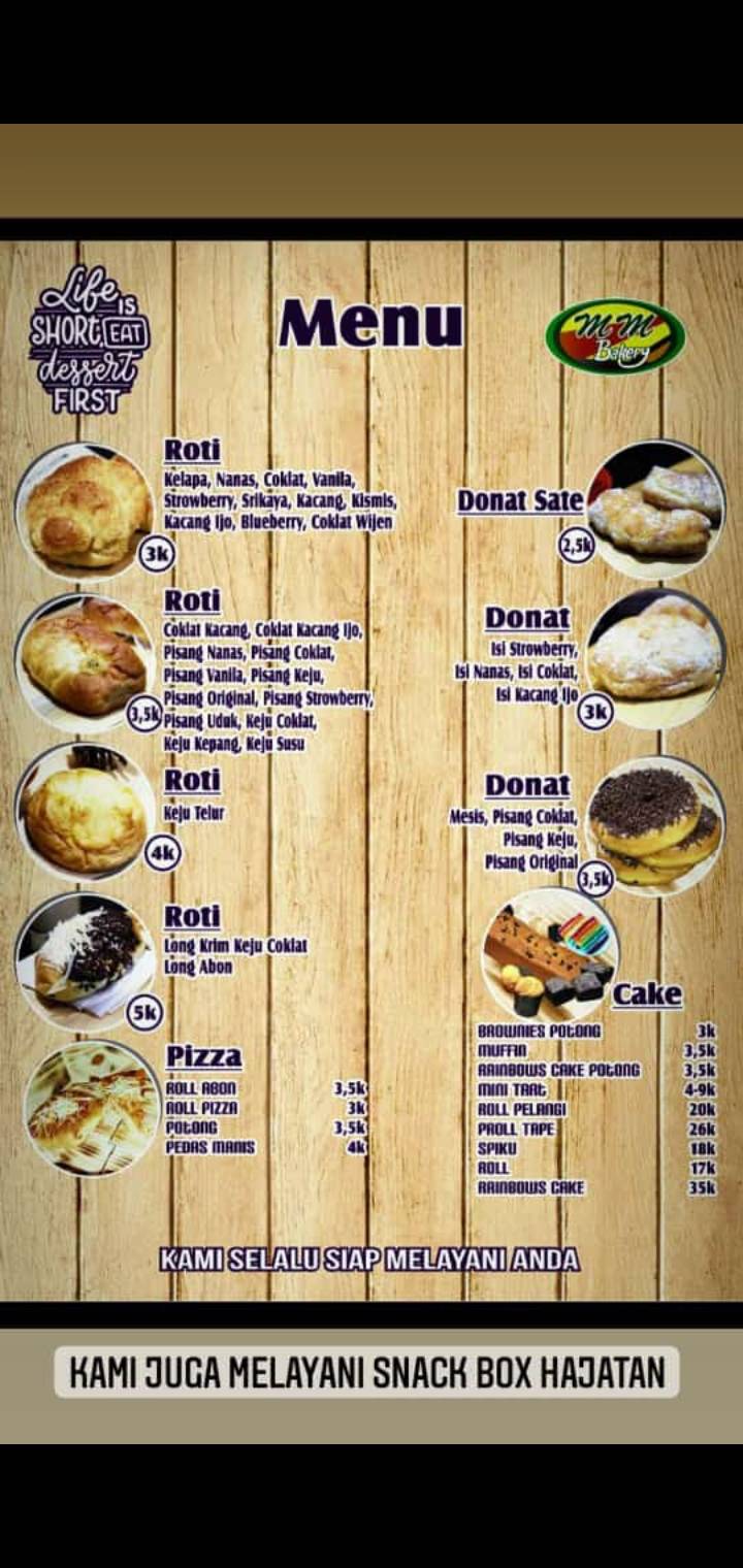 Menu at Toko Roti MM Bakery Cab. Pagotan, Jatisari