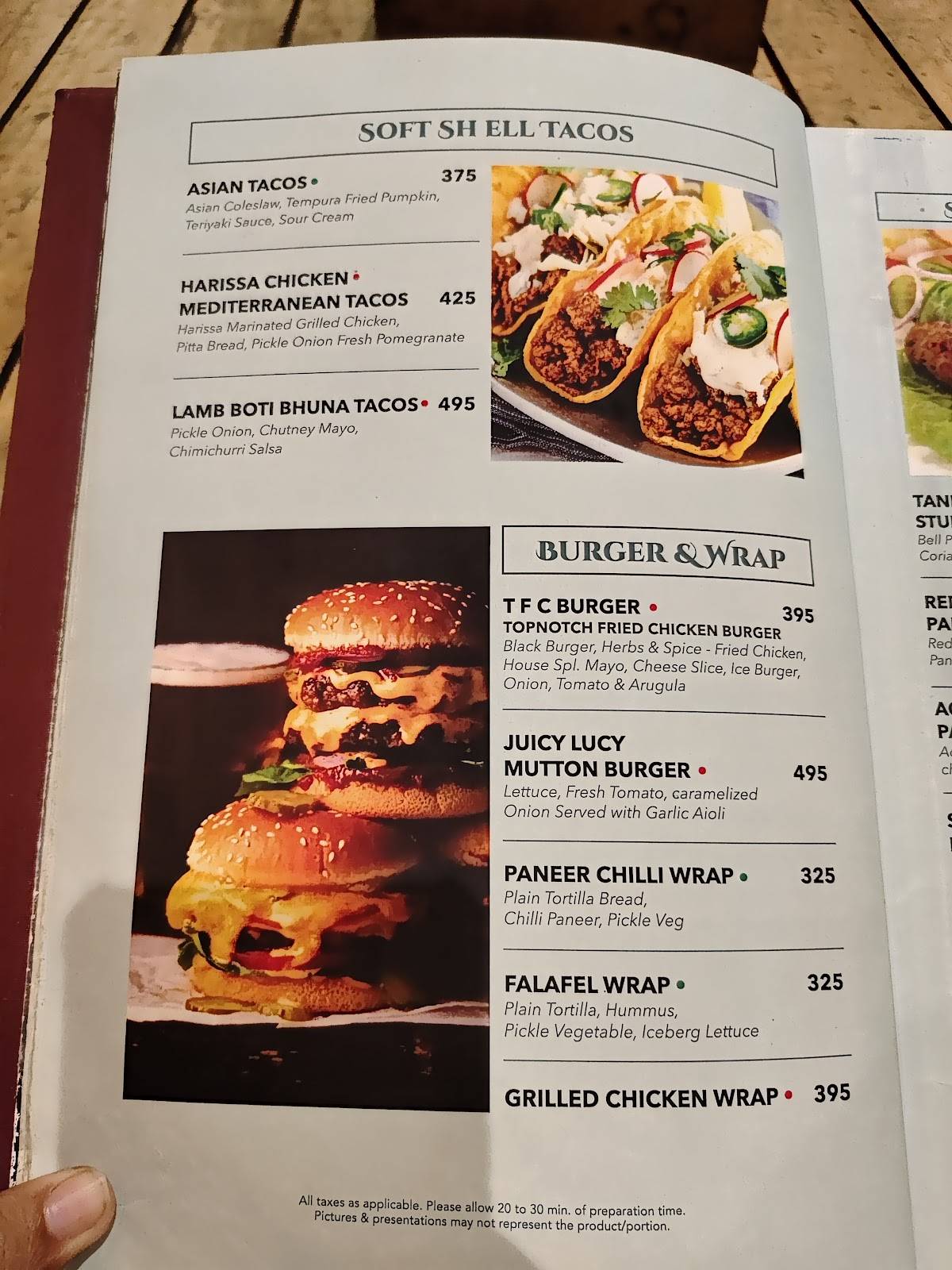 TopNotch menu
