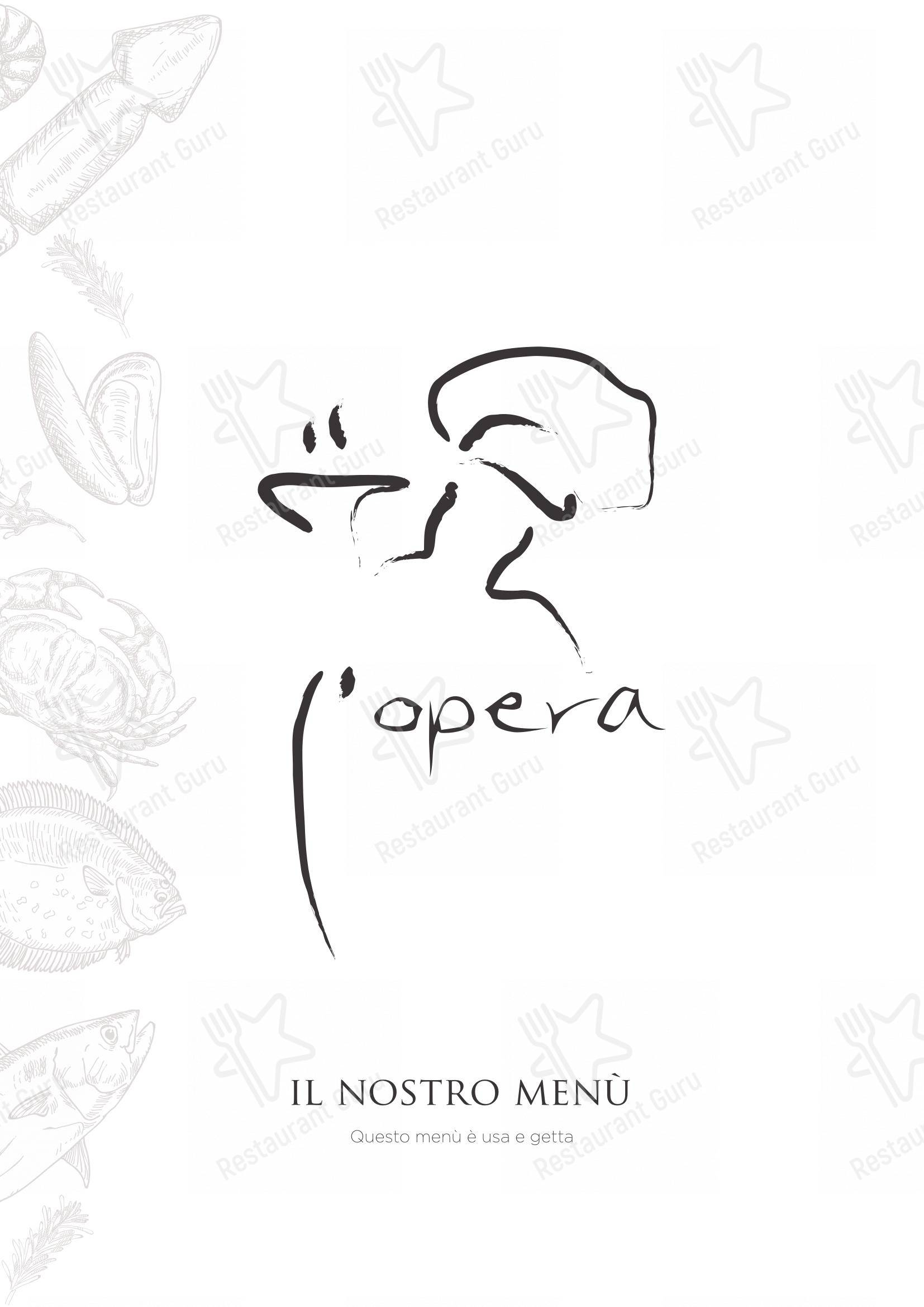 Trattoria L'Opera Termoli in Termoli - Menu