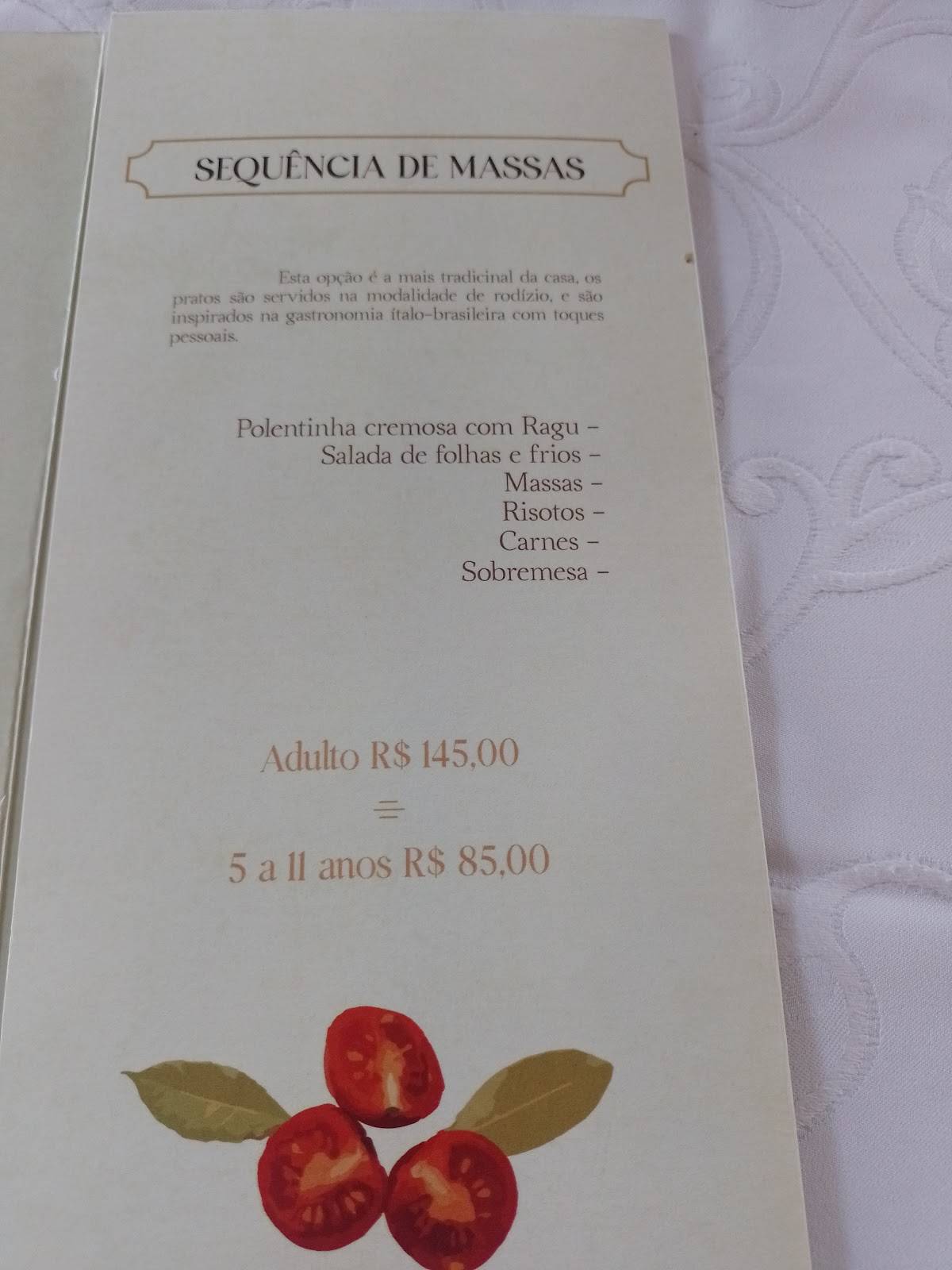 Trattoria Mamma Gema cardápio