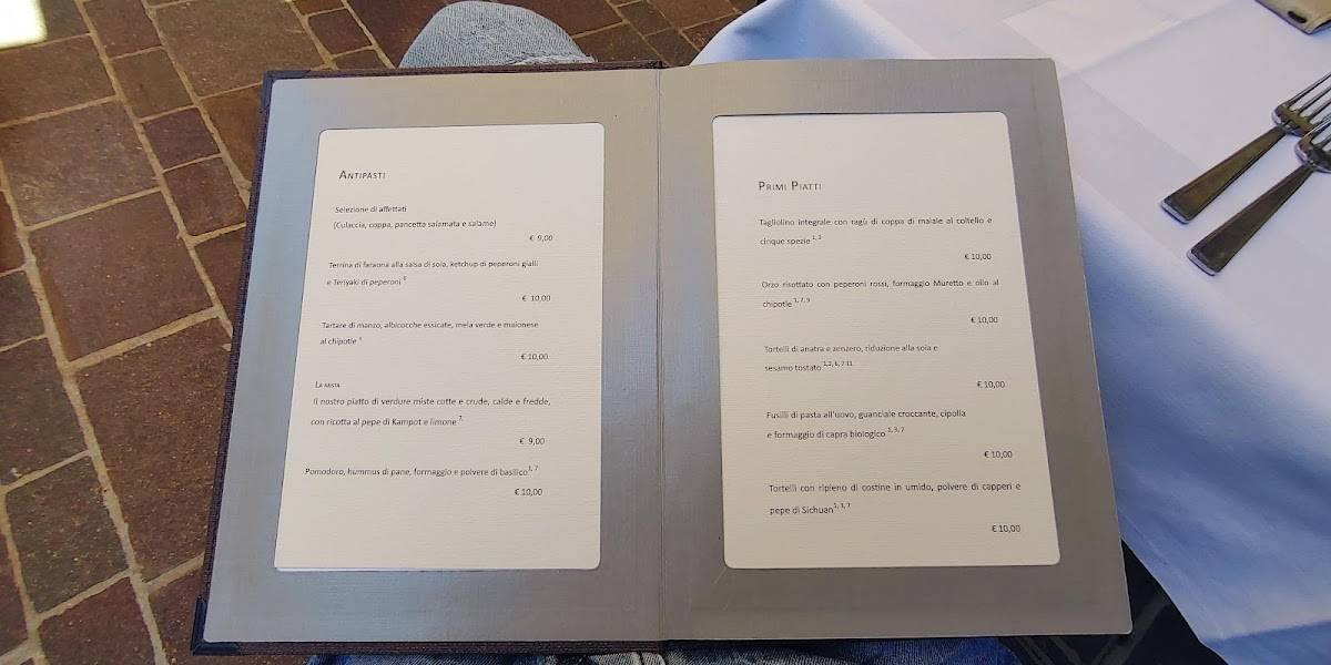 Menu di Trattoria alla Torre 