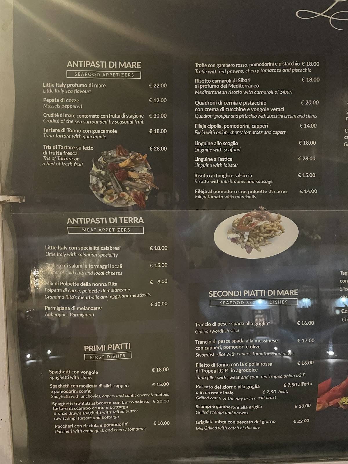 Menu di Little Italy 