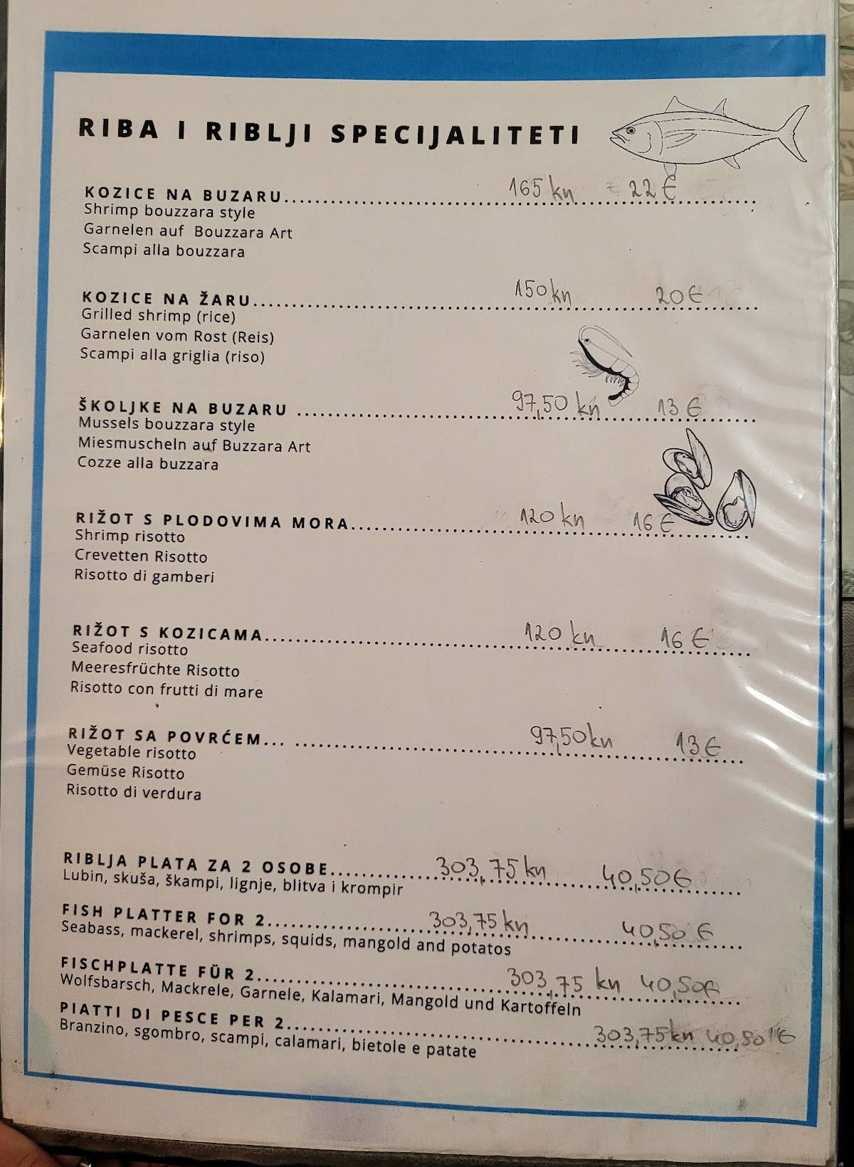Menu di Rosos 