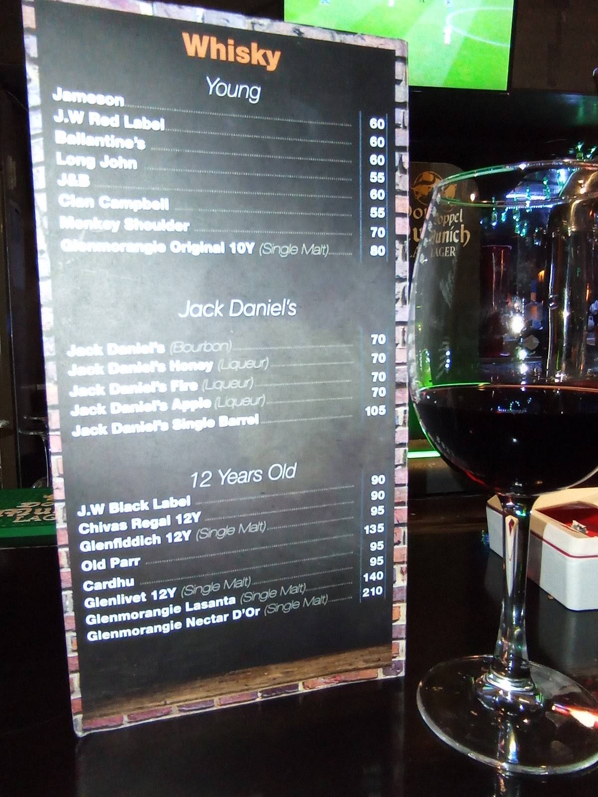 Menu de Upstairs