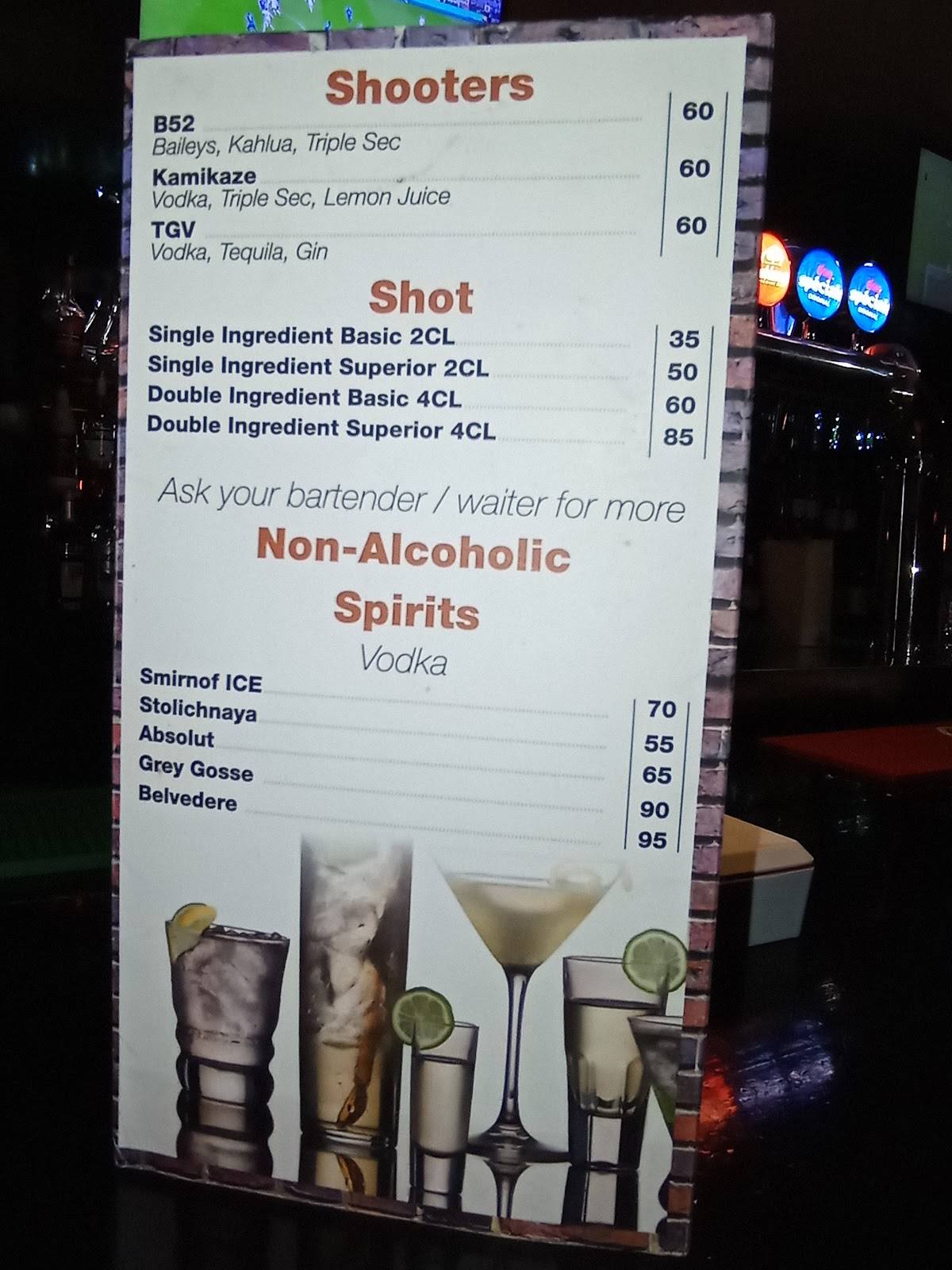 Menu de Upstairs