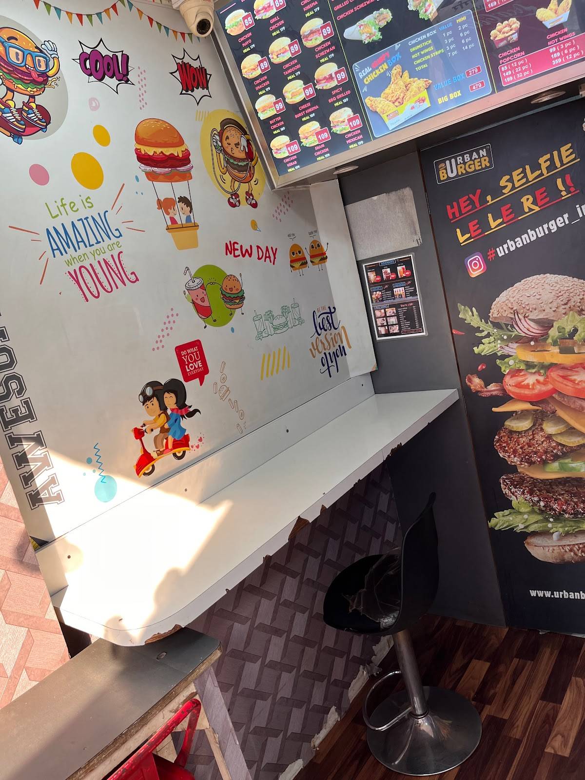 Urban Burger menu