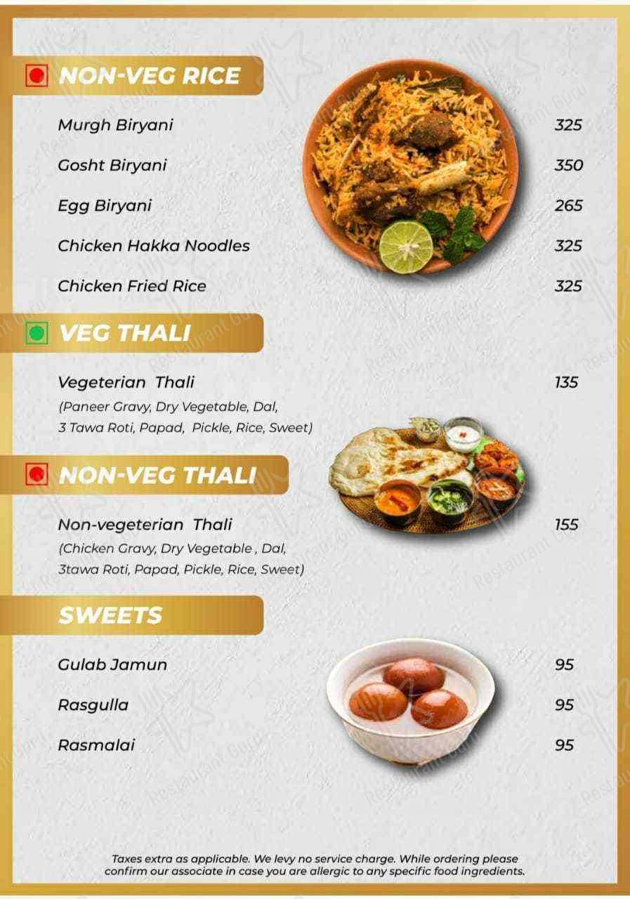 Sayaji’s Home Delivery – Cravings menu