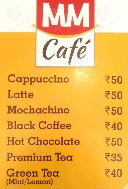Midday Munchies menu