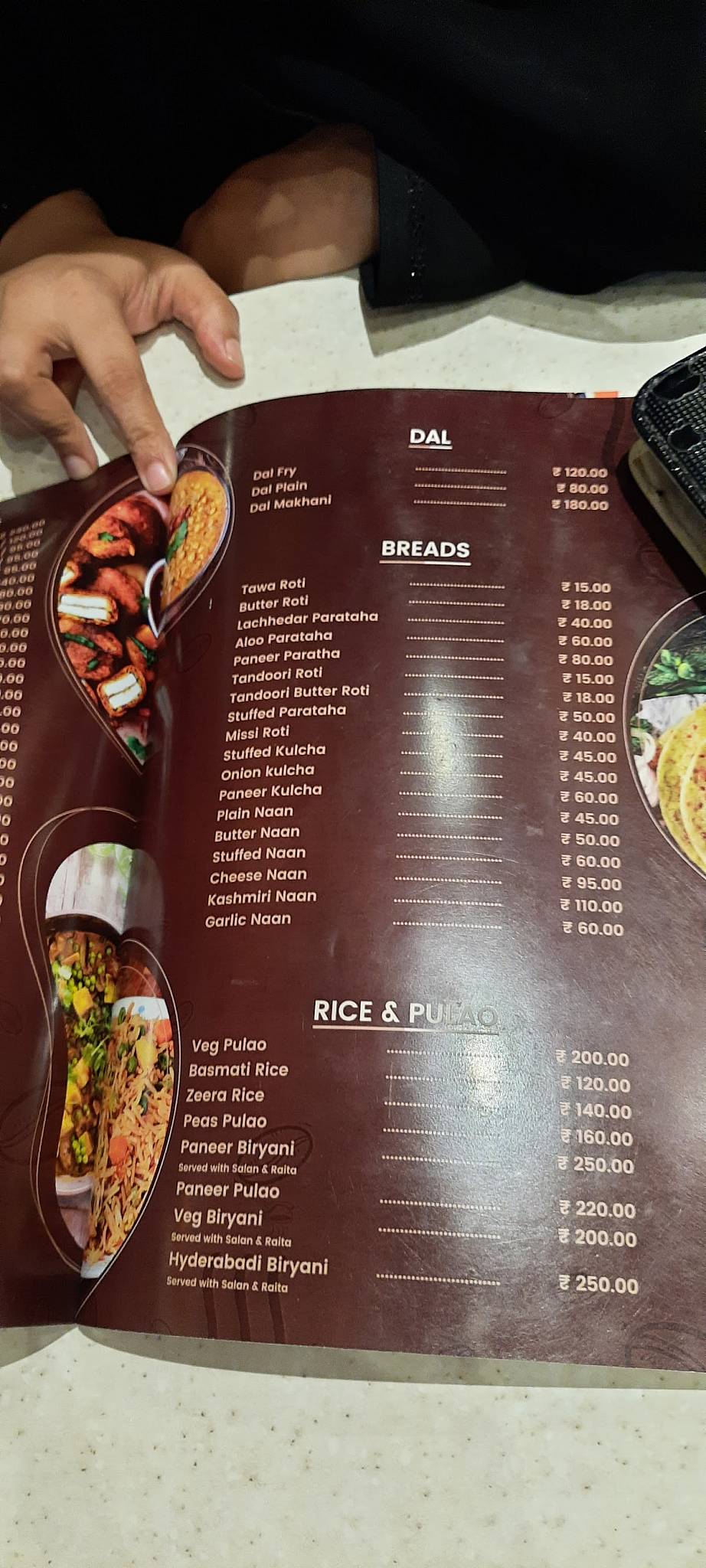 The Coffee House menu