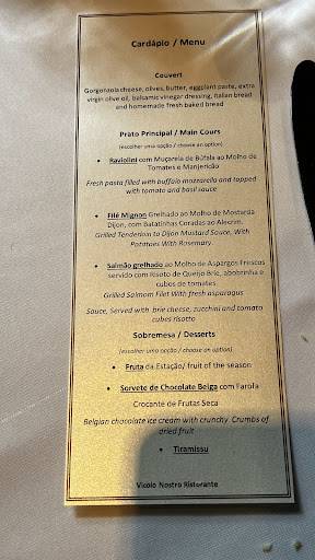 Vicolo Nostro cardápio