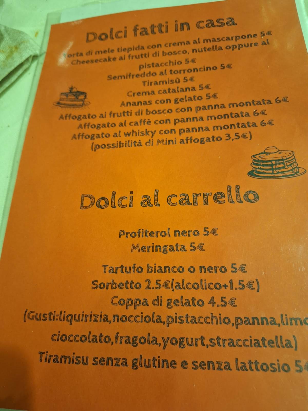 Menu di Ristorante Pizzeria Vita Nova 