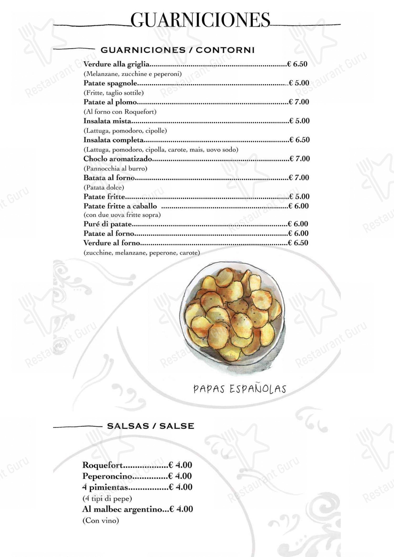 Volver in Torino - Menu