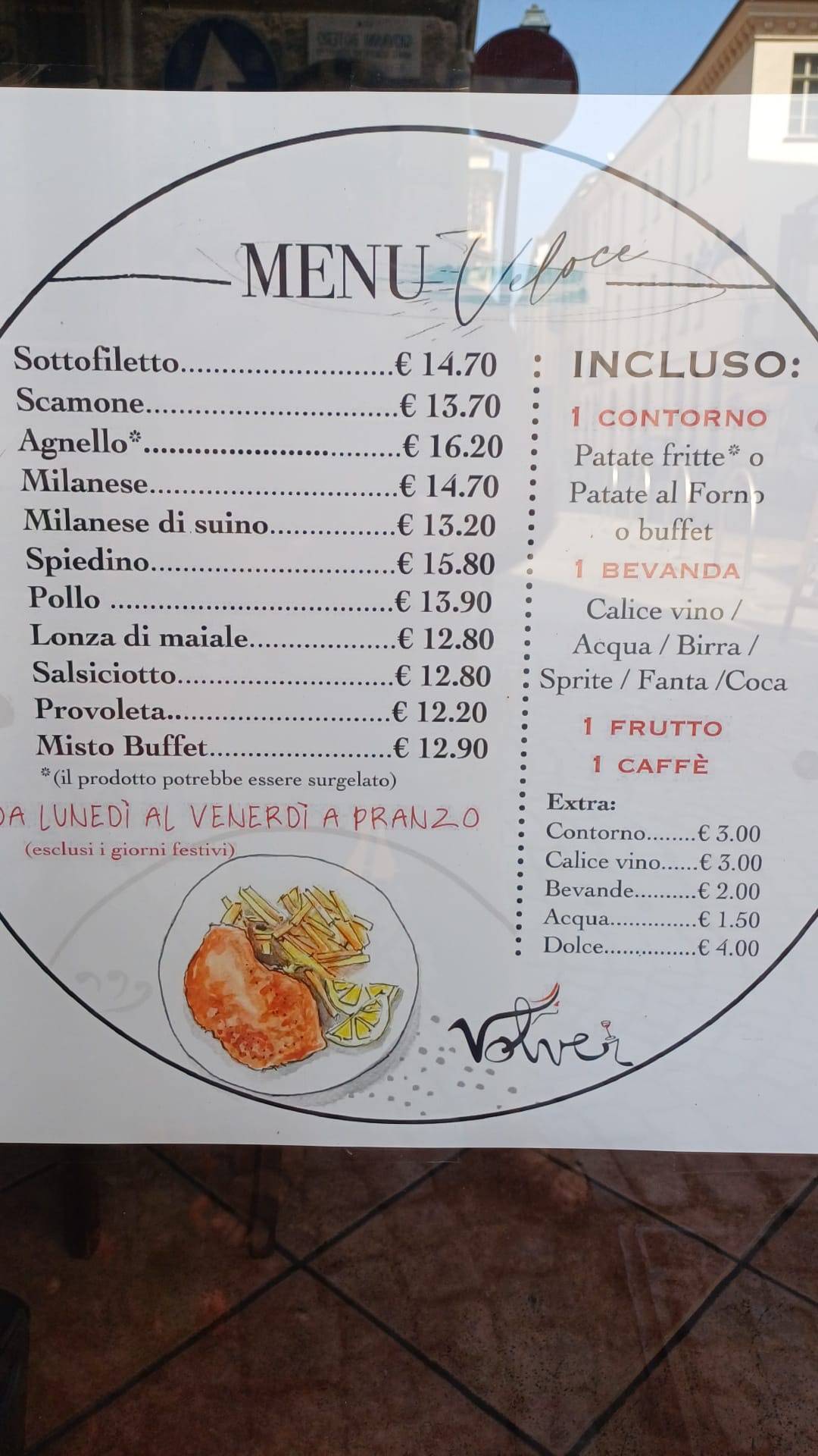 Menu di Volver 
