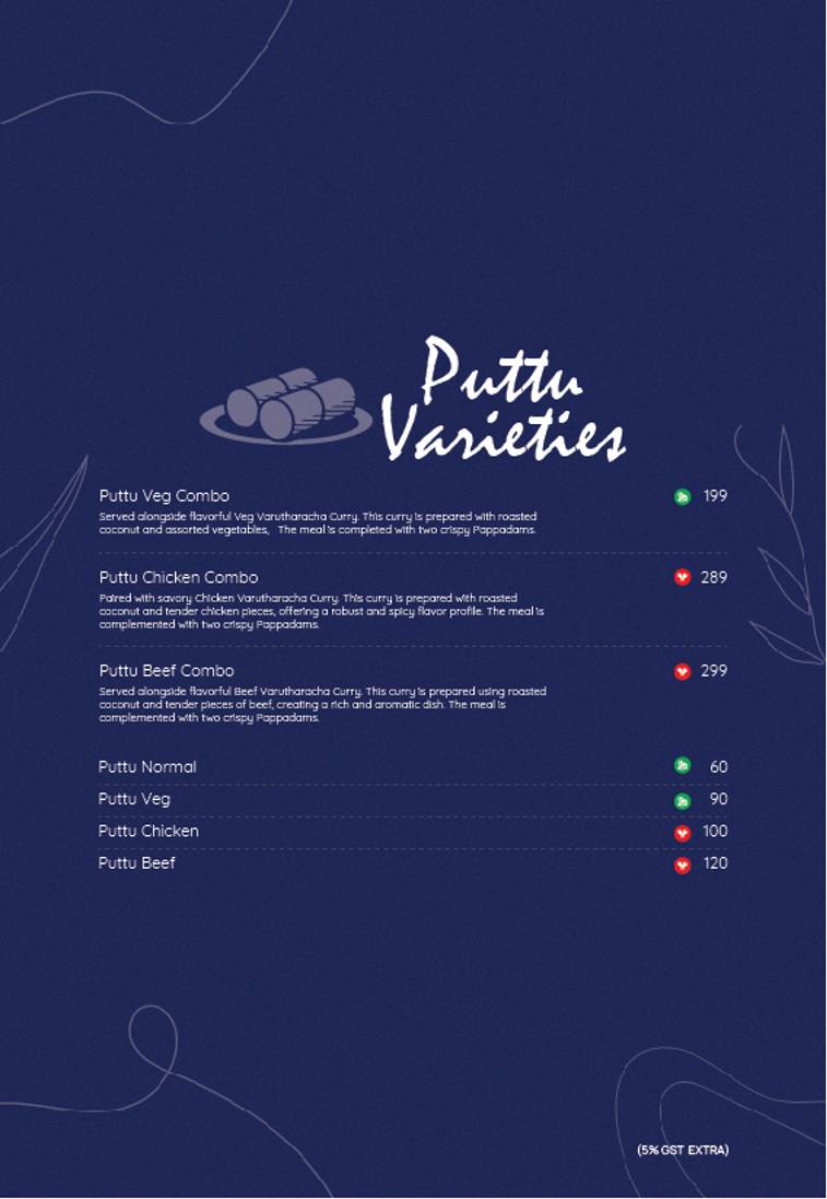 MAZALI RESTAURANT menu