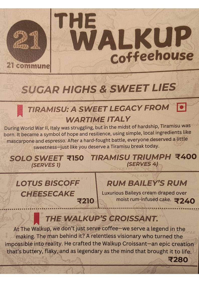 Walkupp CoffeeHouse menu