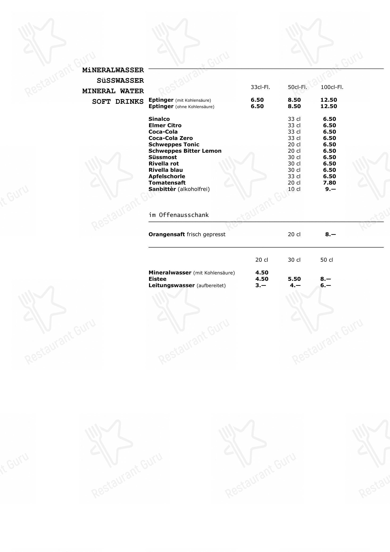 Menu per Walliser Kanne in Basilea