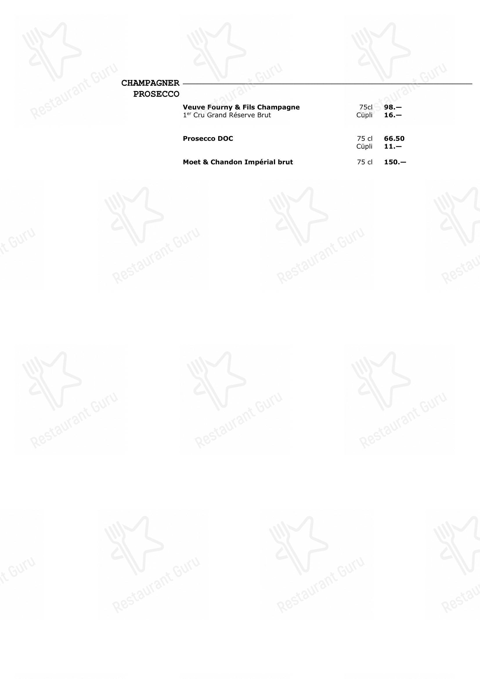 Menu di Walliser Kanne - Menu