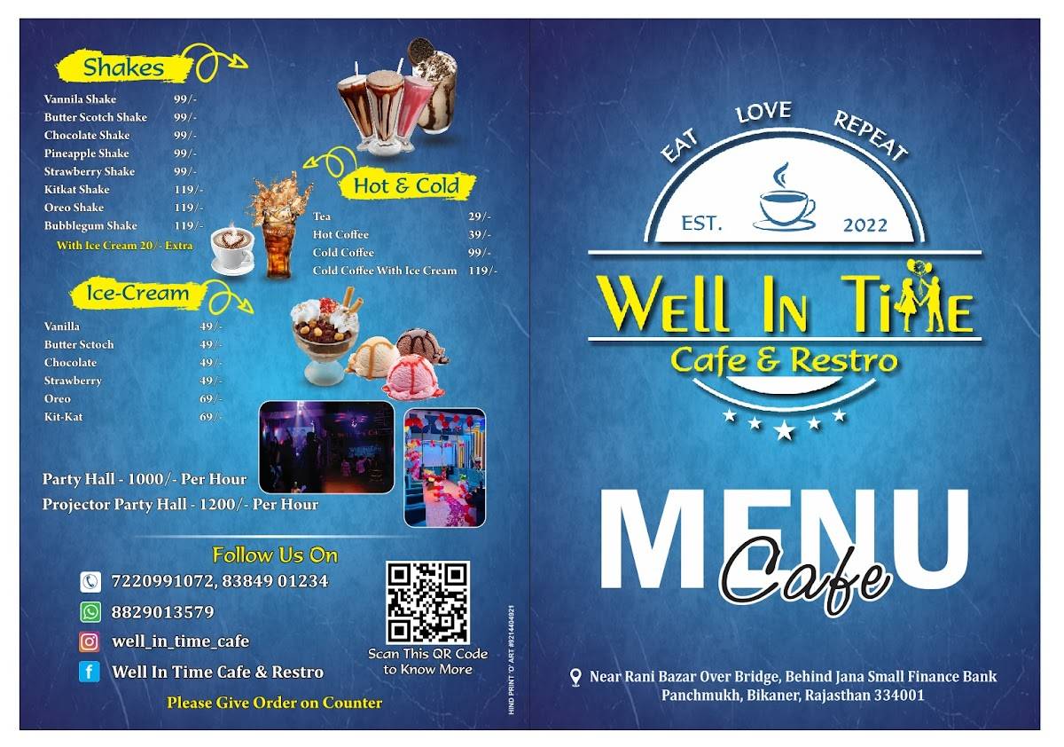 Well In Time menu