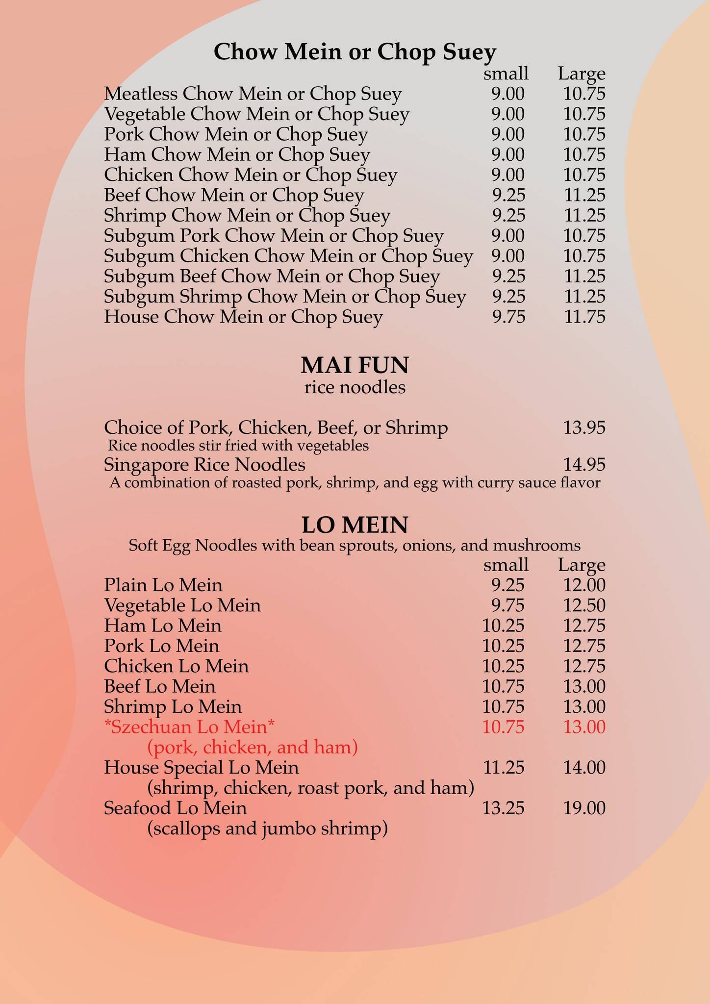 Menu at Fortune Cookie restaurant, Windham