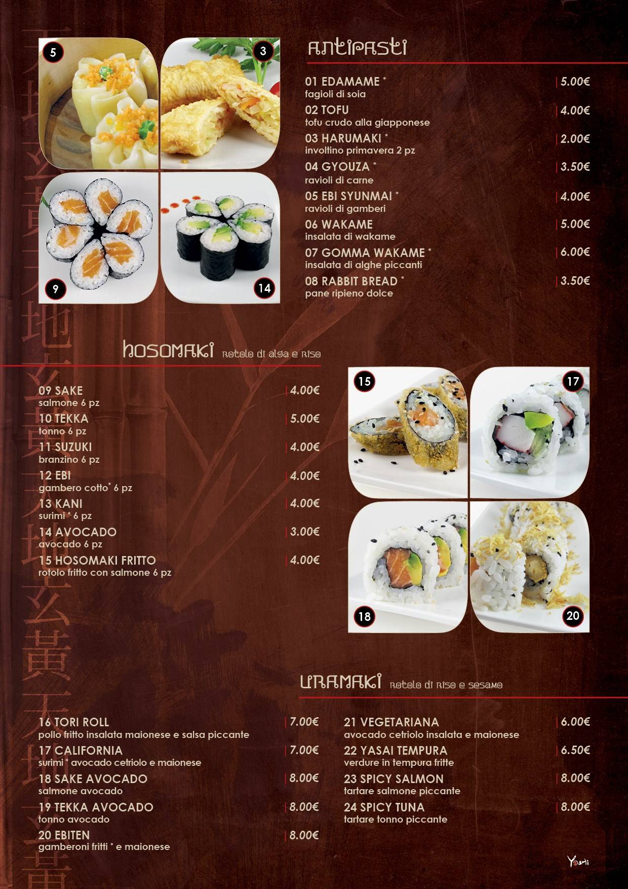 Menu di Yoshi 