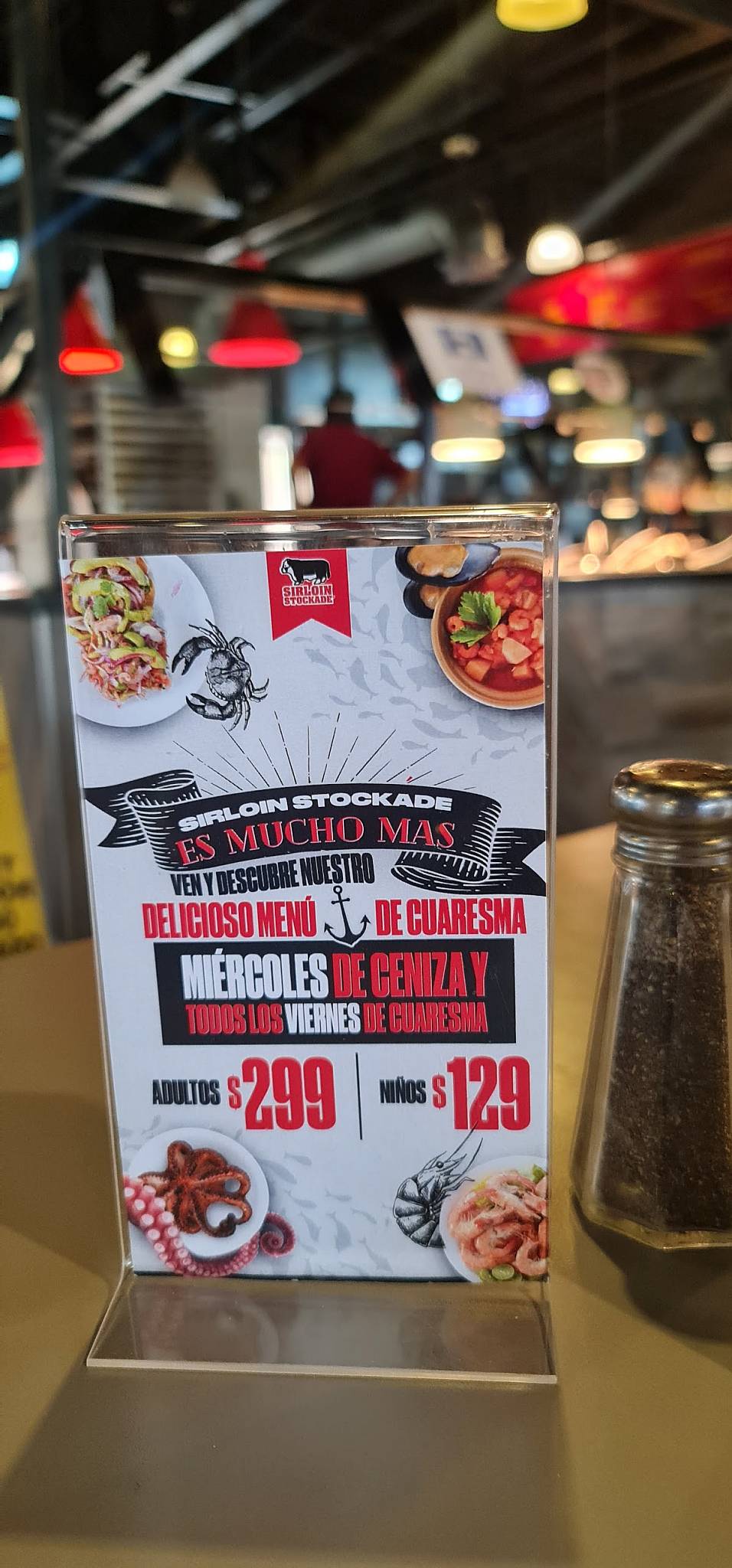 Carta del restaurante Sirloin Stockade, Zapopan, Avenida Vallarta 5380