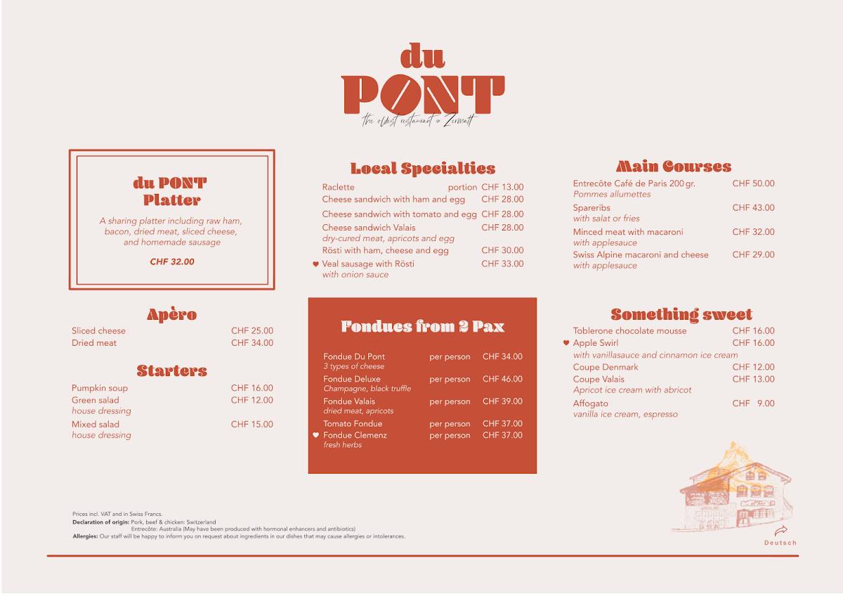 Menu di Du Pont 
