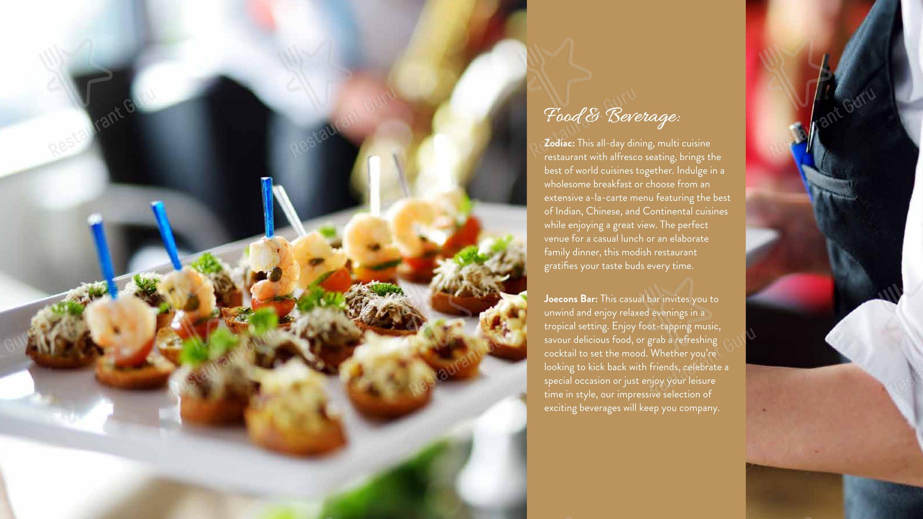 Zodiac - All Day Dining Benaulim (Member of ITC Hotels' Group) in Benaulim - Menu