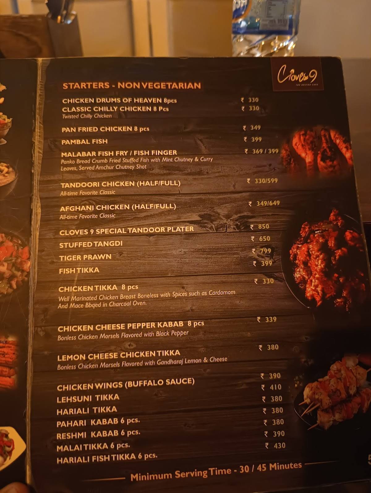 Woodsmoke Restro menu